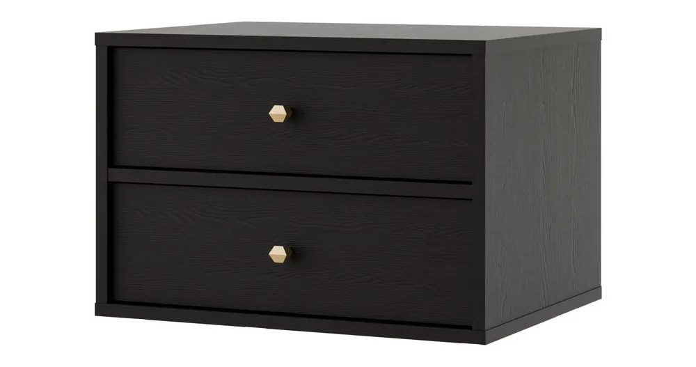 wisząca szafka nocna tokyo 52 cm czarny grafit wisząca szafka nocna tokyo 52 cm czarny grafit