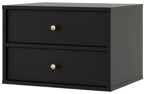 wisząca szafka nocna tokyo 52 cm czarny grafit