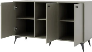 komoda do salonu TOKYO 125 cm eukaliptus nogi rozgwiazda