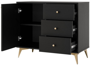 komoda do przedpokoju TOKYO 84 cm grafit rozgwiazda