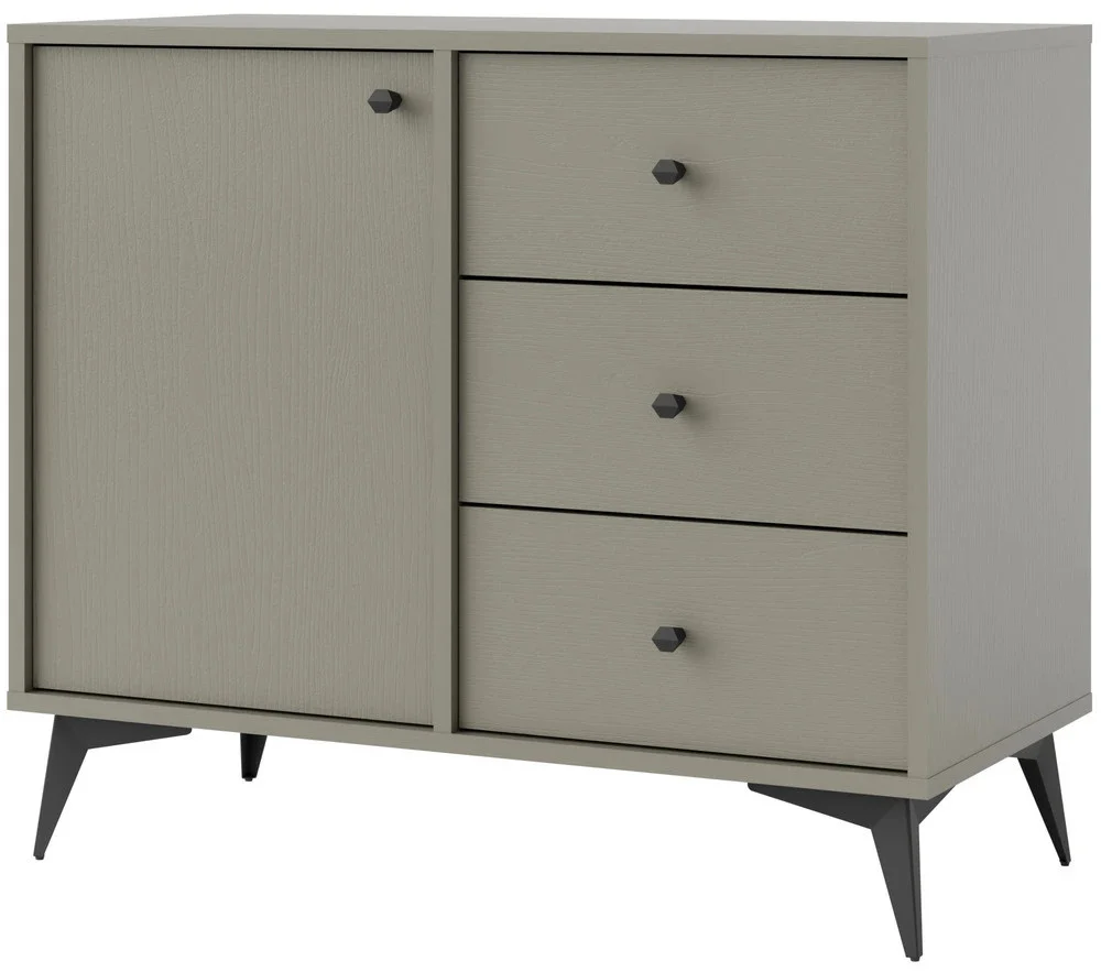mała komoda do przedpokoju TOKYO 84 cm eukaliptus