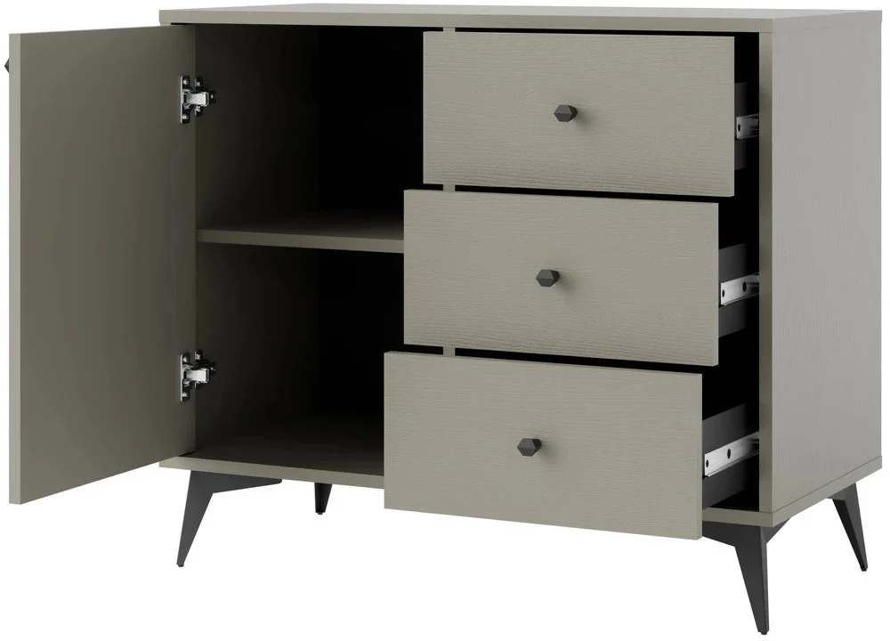 komoda do przedpokoju TOKYO 84 cm eukaliptus rozgwiazda