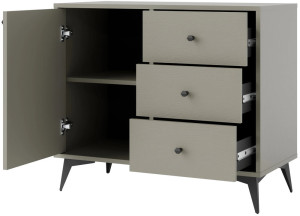 komoda do przedpokoju TOKYO 84 cm eukaliptus rozgwiazda