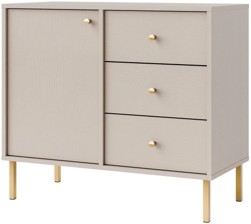 mała komoda do przedpokoju TOKYO 84 cm beż piaskowy