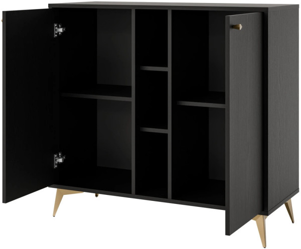 mała komoda TOKYO 100 cm czarny grafit