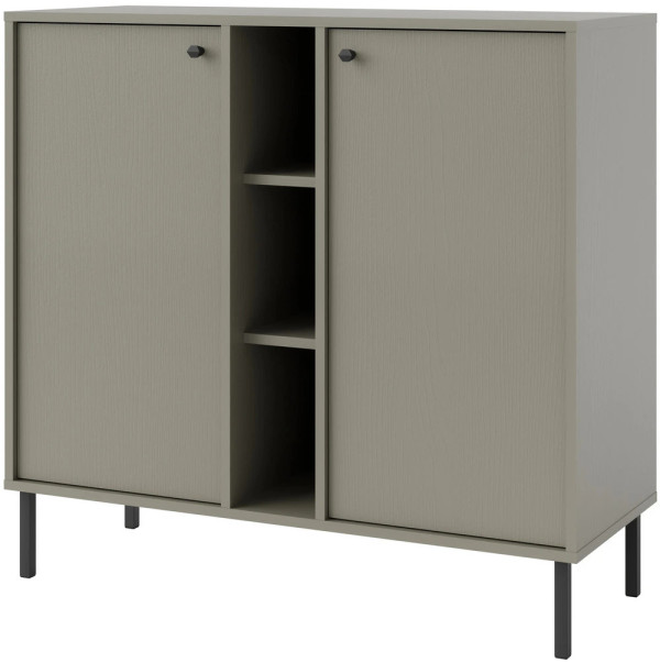 Mała komoda TOKYO 100 cm, do salonu, do przedpokoju, eukaliptus, nogi proste