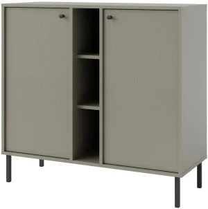 Mała komoda TOKYO 100 cm, do salonu, do przedpokoju, eukaliptus, nogi proste