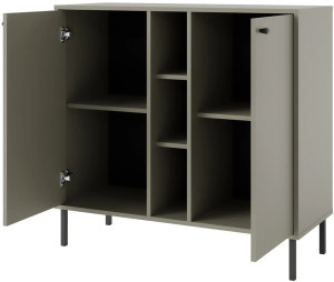 mała komoda TOKYO 100 cm eukaliptus nogi proste