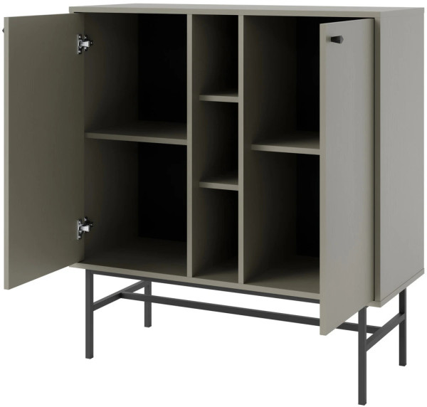 mała komoda TOKYO 100 cm eukaliptus stelaż