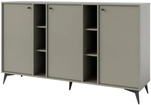 Nowoczesna komoda TOKYO 158 cm, do salonu, do przedpokoju, eukaliptus, nogi rozgwiazda