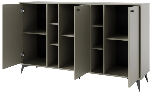 nowoczesna komoda TOKYO 158 cm eukaliptus nogi rozgwiazda