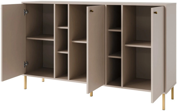 nowoczesna komoda TOKYO 158 cm beż piaskowy nogi proste