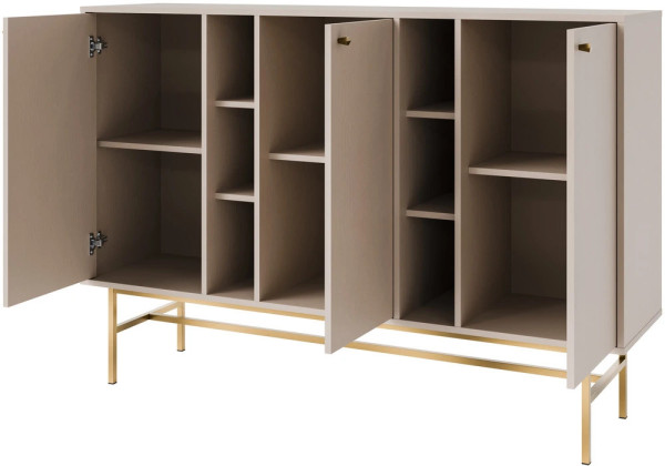 nowoczesna komoda TOKYO 158 cm beż piaskowy stelaż