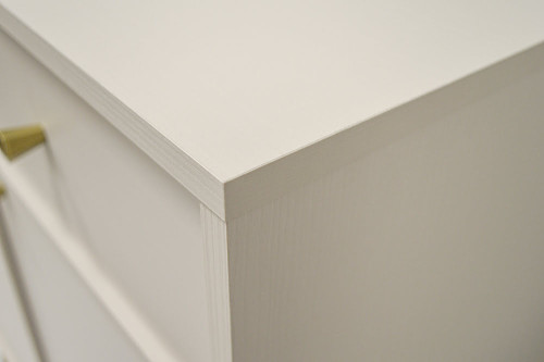 Nowoczesna komoda TOKYO 158 cm, do salonu, do przedpokoju, beż piaskowy, stelaż | Komody na nóżkach Desire Furniture