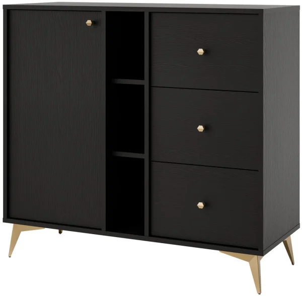 mała komoda do salonu TOKYO 100 cm grafit