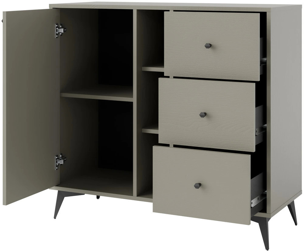 komoda 100 cm TOKYO eukaliptus z szufladami