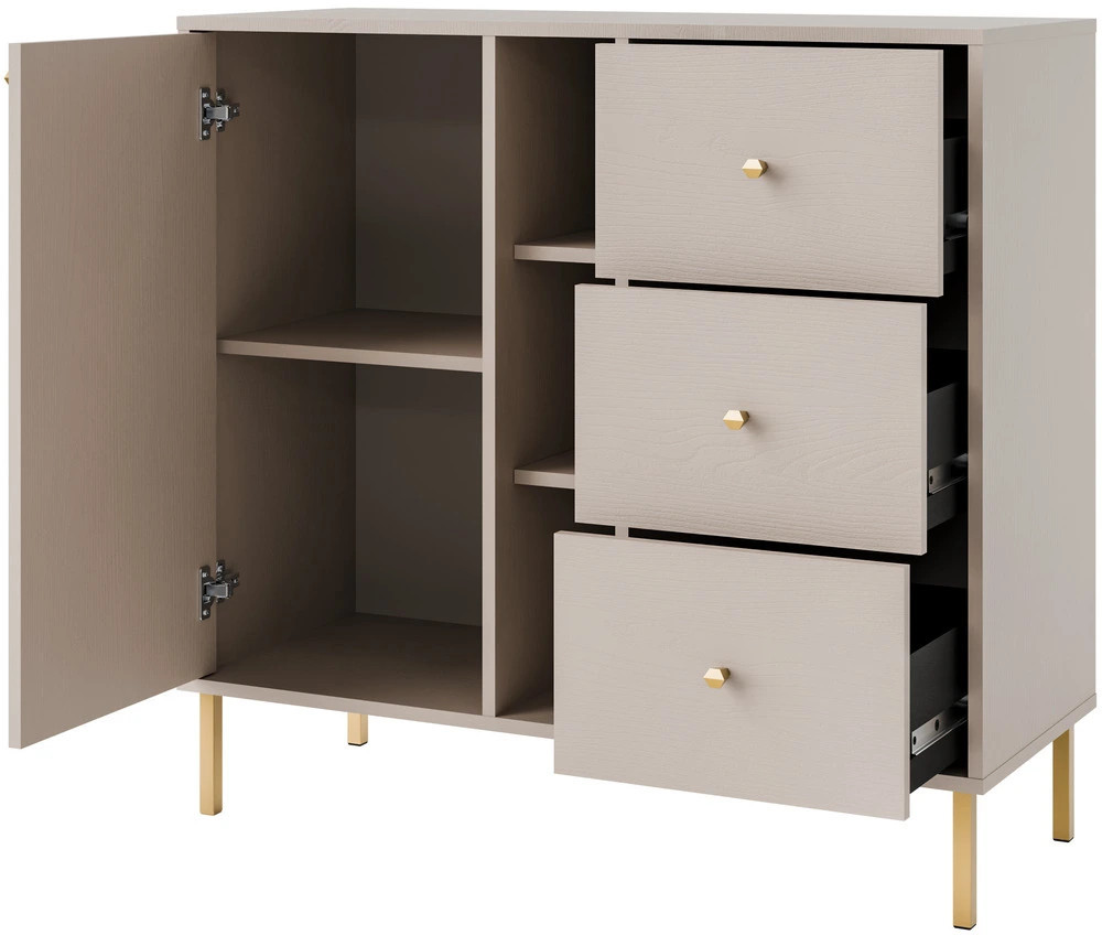 komoda 100 cm TOKYO beż piaskowy z szufladami