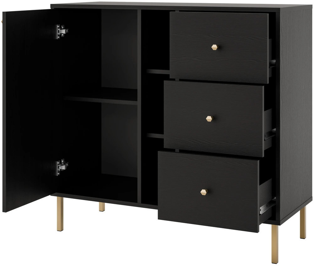 mała komoda do salonu TOKYO 100 cm grafit