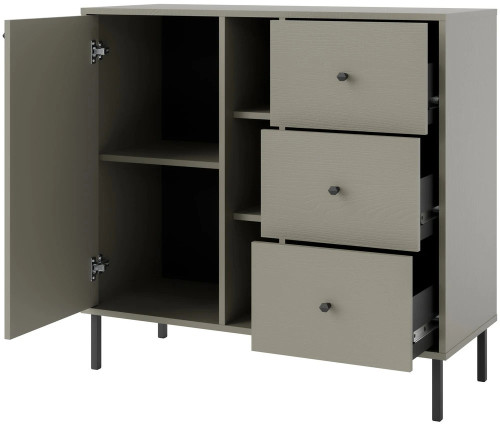 mała komoda do salonu TOKYO 100 cm eukaliptus