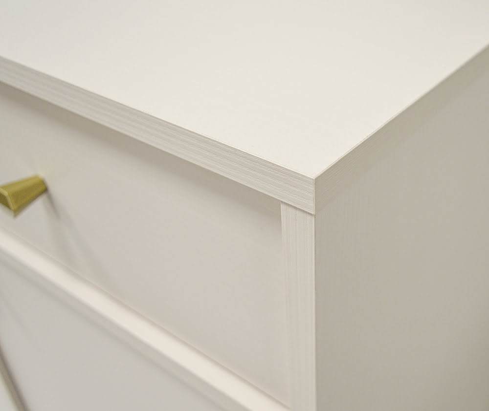 Mała komoda z szufladami w stylu nowoczesnym TOKYO 100 cm, beż piaskowy, stelaż | Komody z szufladami Desire Furniture