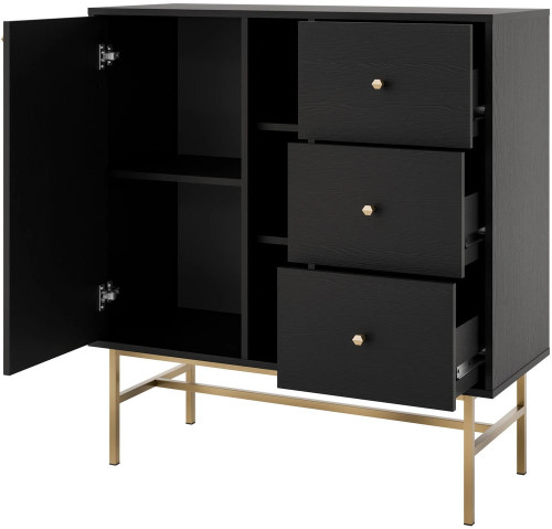 mała komoda do salonu TOKYO 100 cm grafit