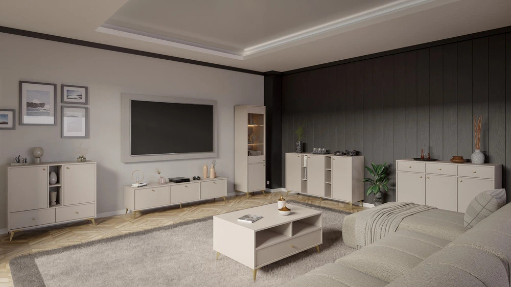 komoda TOKYO 100 cm beż piaskowy do salonu
