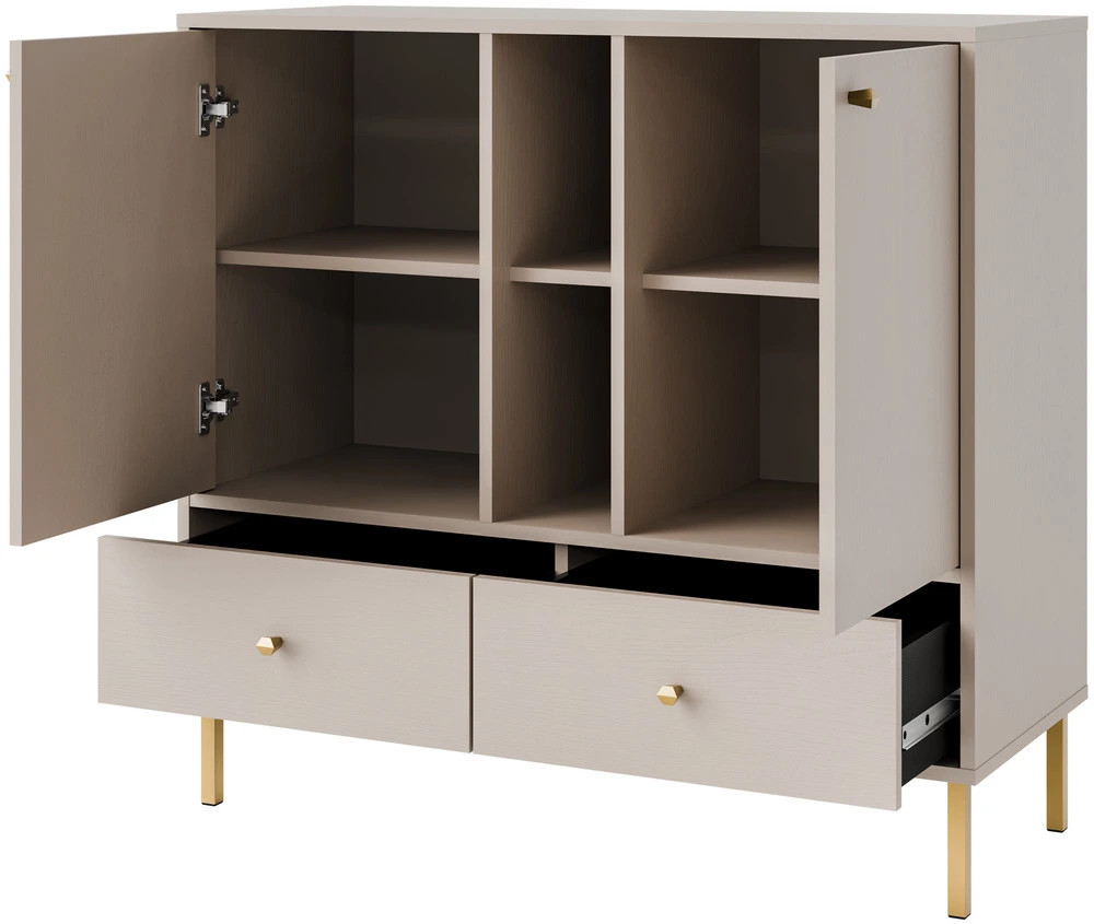 komoda dwudrzwiowa TOKYO 100 cm beż piaskowy