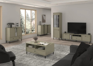 komoda z szufladami TOKYO 100 cm do salonu eukaliptus