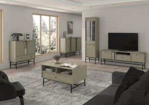 komoda z szufladami TOKYO 100 cm do salonu eukaliptus