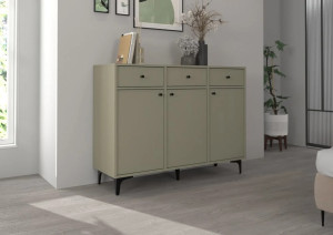 komoda z szufladami i drzwiami TOKYO 124,5 cm