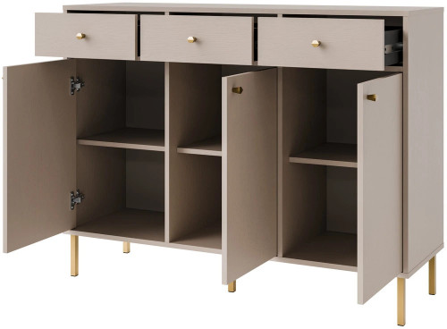 duża komoda TOKYO 124,5 cm beż do salonu