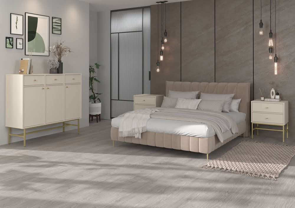 komoda z szufladami i drzwiami TOKYO 124,5 cm do salonu