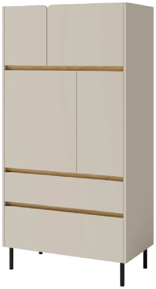 Zamknięty regał LUCA 80 cm beż piaskowy