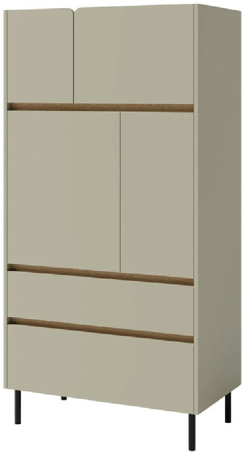 Nowoczesny zamknięty regał LUCA 80 cm eukaliptus