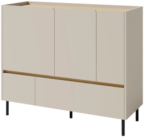 Komoda z szufladami LUCA 120 cm beż piaskowy