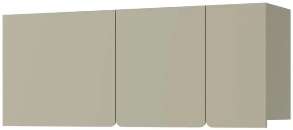 Szafka wisząca do salonu i przedpokoju 120 cm LUCA – nowoczesna, matowa, eukaliptus