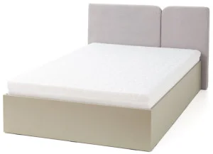 Łóżko młodzieżowe 120x200 z pojemnikiem na pościel LUCA – nowoczesne, eukaliptus