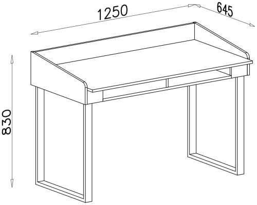 biurko do pokoju młodzieżowego Alessio