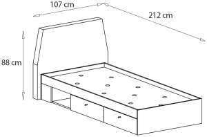 Łóżko młodzieżowe 90x200