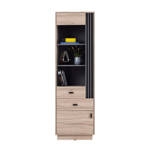 Wąski regał z witryną