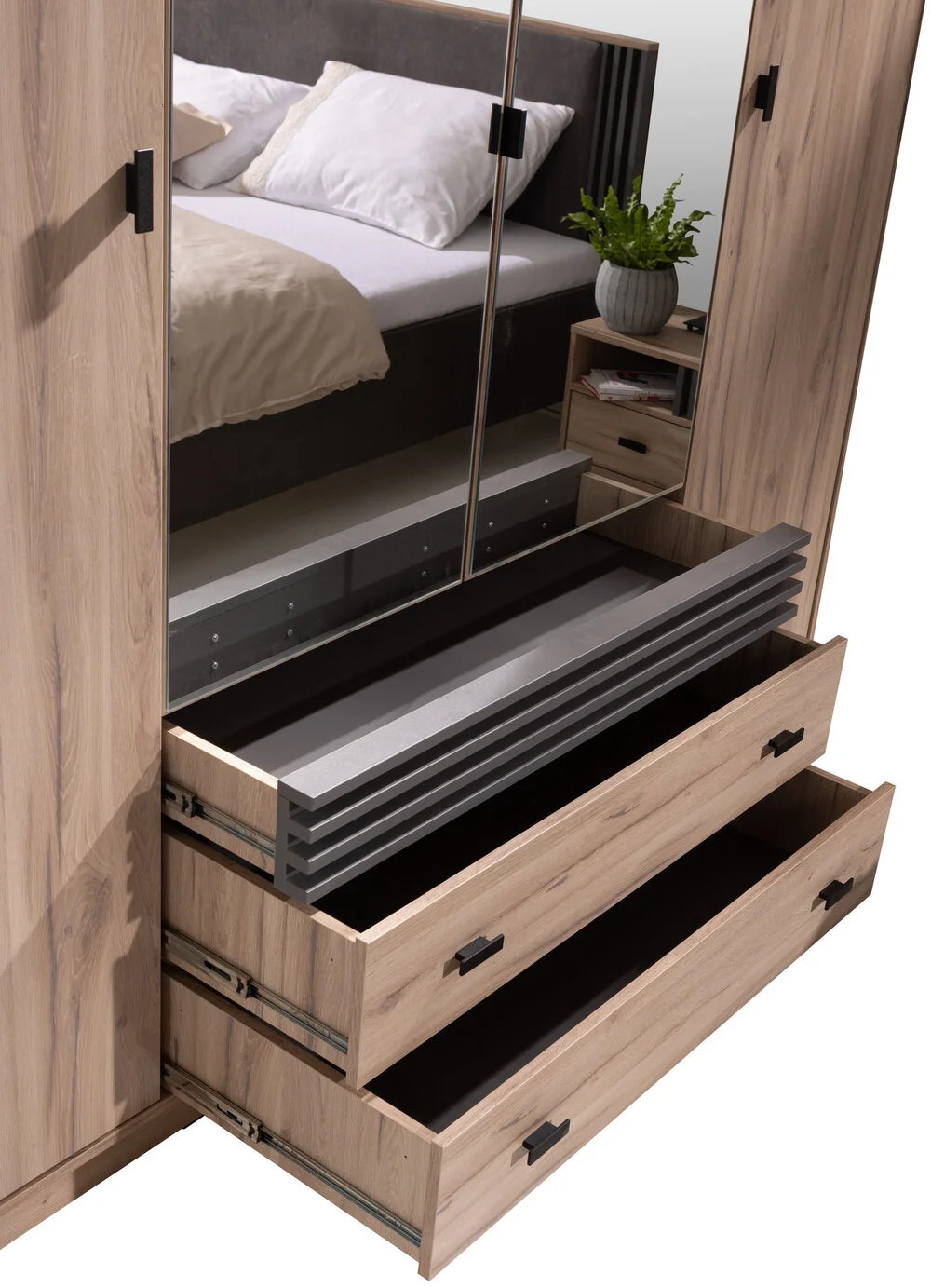 szafa do sypialni z lustrem