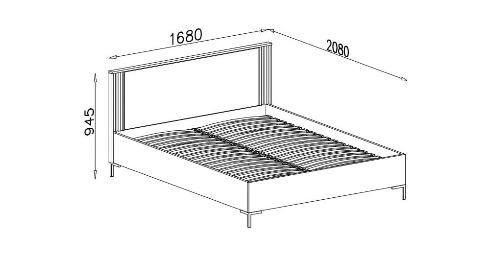 kolekcja ALLMO Dwuosobowe łóżko tapicerowane