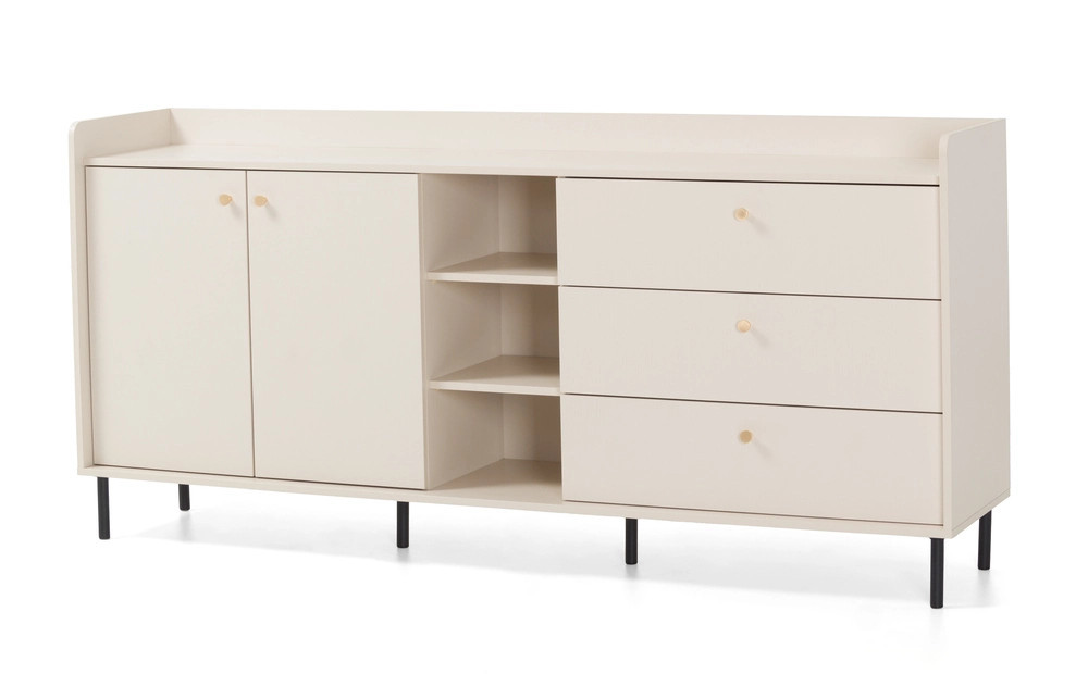 komoda z otwartymi wnękami