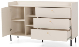 komoda z szufladami i półkami