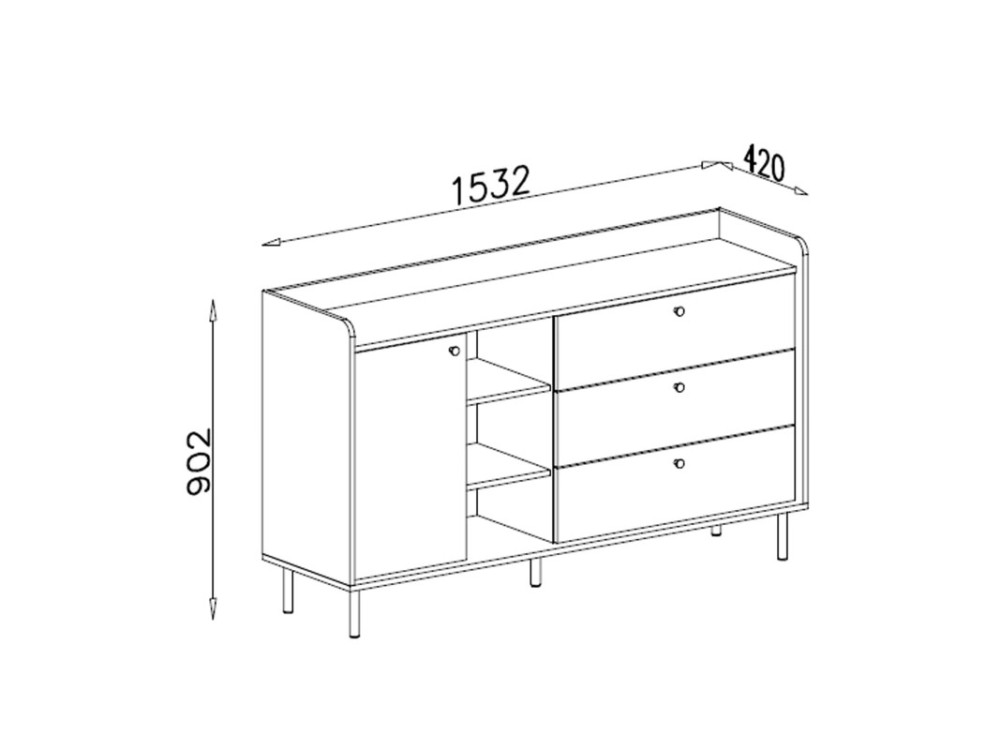 Pojemna komoda GRANDE