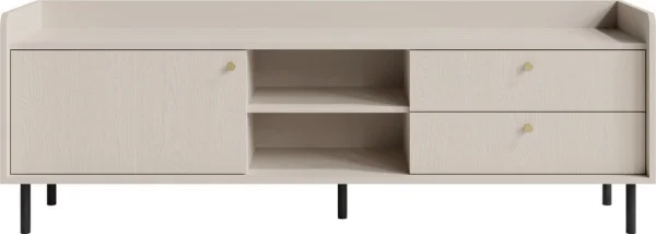 Szafka pod telewizor GRANDE 170 cm – 2 szuflady, 1 półka, beż piaskowy