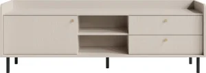 Szafka pod telewizor GRANDE 170 cm – 2 szuflady, 1 półka, beż piaskowy