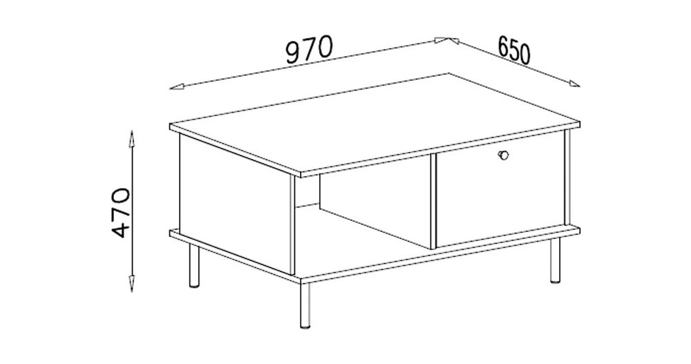 Nowoczesny stolik kawowy