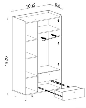 szafa do przechowywania Grande