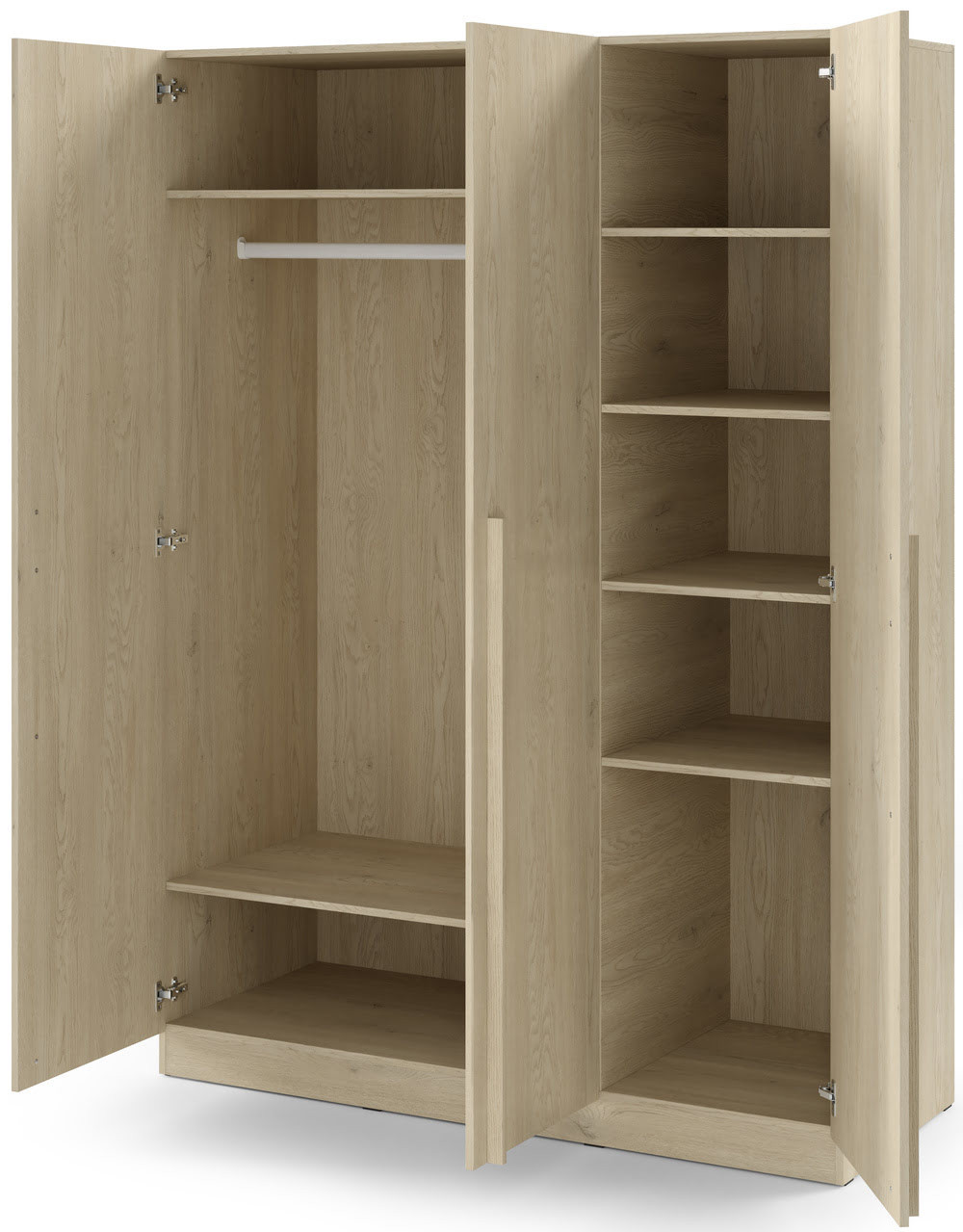 Nowoczesna szafa uchylna 150 cm BRAGA - dąb cremona | Szafy trzydrzwiowe Desire Furniture